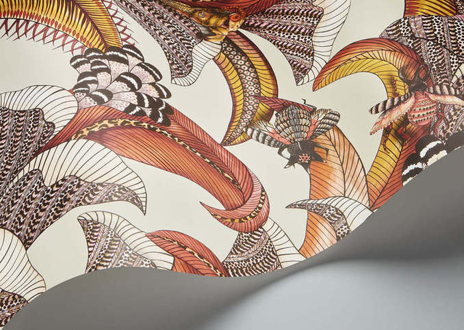 Hoopoe Leaves Wallcovering by Cole & Son 