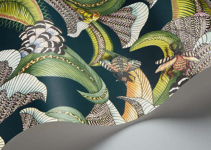 Hoopoe Leaves Wallcovering by Cole & Son 