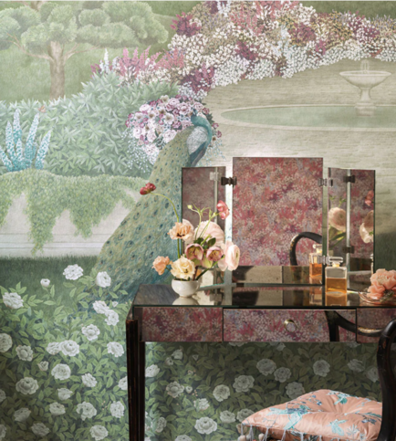 Idyll Eau de Nil Wallcovering by Cole & Son 