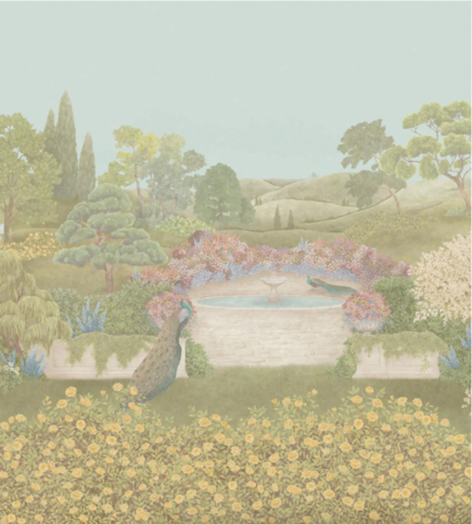 Idyll Honey Citrine Wallcovering by Cole & Son 
