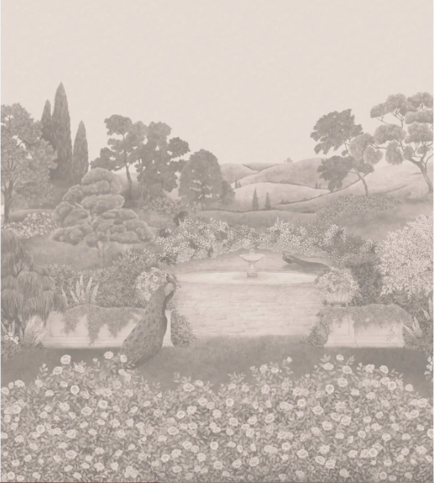 Idyll Platinum Pearl Wallcovering by Cole & Son 