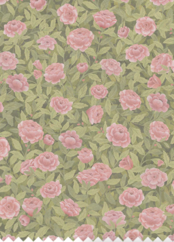 Idyll Roses Linen Union Blush Fabric by Cole & Son 