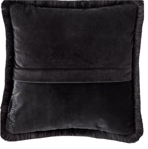 Palm Jungle Velvet Cushion with Fringing by Cole & Son 