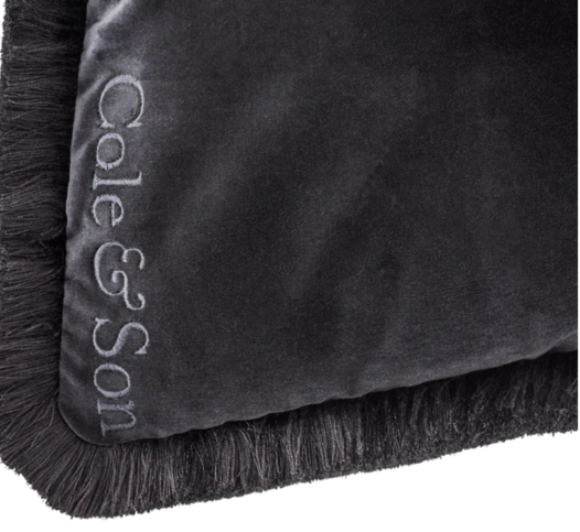 Palm Jungle Velvet Cushion with Fringing by Cole & Son 