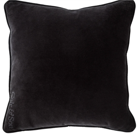 Palm Jungle Velvet Cushion with Velvet Piping by Cole & Son 