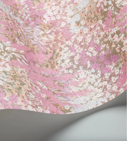 Petite Fleur Cerise & Eau de Nil Wallcovering by Cole & Son 