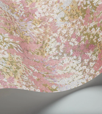 Petite Fleur Peach & Blush Wallcovering by Cole & Son 