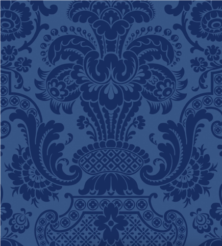 Petrouchka Hyacinth Blue Wallcovering by Cole & Son 