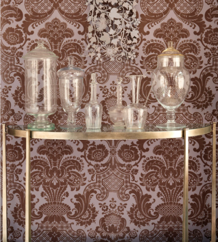 Petrouchka Mink Wallcovering by Cole & Son 