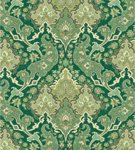 Pushkin Green Multi Wallcovering by Cole & Son 
