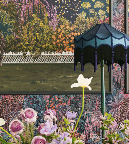Reverie Tanzanite Wallcovering by Cole & Son 
