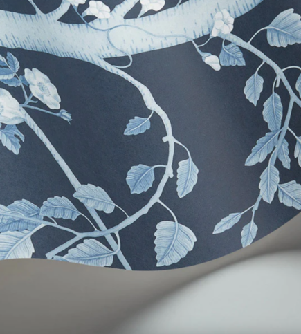 Seasonal Woods Midnight Wallcovering by Cole & Son 