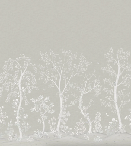 Seasonal Woods Platinum Matte Wallcovering by Cole & Son 