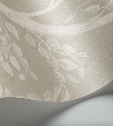 Seasonal Woods Platinum Pearl Wallcovering by Cole & Son 
