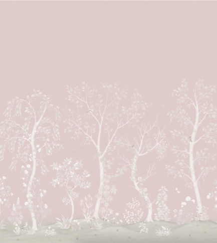 Seasonal Woods Rose Quartz Pearl Wallcovering by Cole & Son 