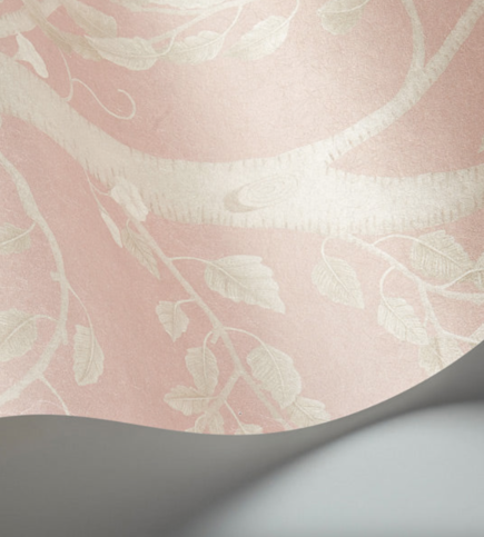 Seasonal Woods Rose Quartz Pearl Wallcovering by Cole & Son 
