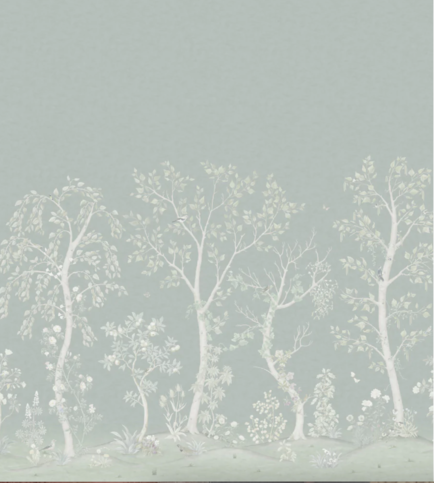 Seasonal Woods Sage Pearl Wallcovering by Cole & Son 