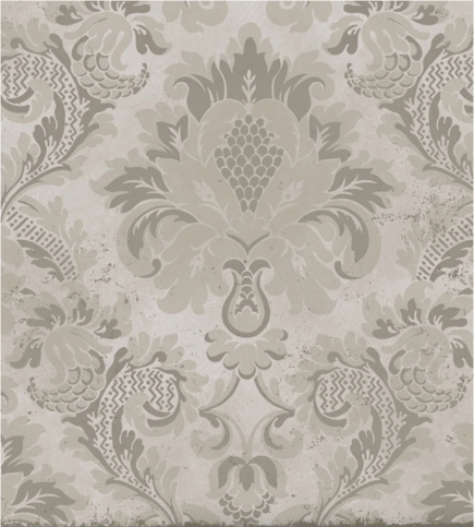 Stravinsky Metallic Gilver Wallcovering by Cole & Son 