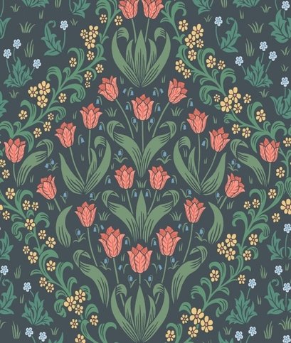 Tudor Garden Wallcovering by Cole & Son 