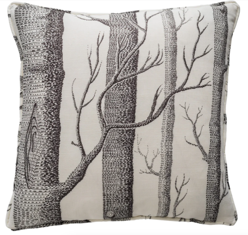 Woods Linen Union Cushion by Cole & Son 