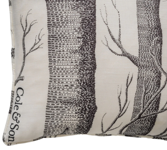 Woods Linen Union Cushion by Cole & Son 