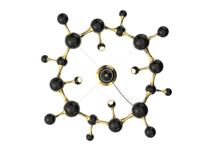Atomic Round Chandelier by Delightfull 