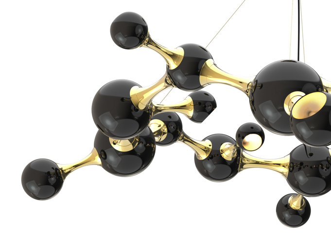 Atomic Round Chandelier by Delightfull 
