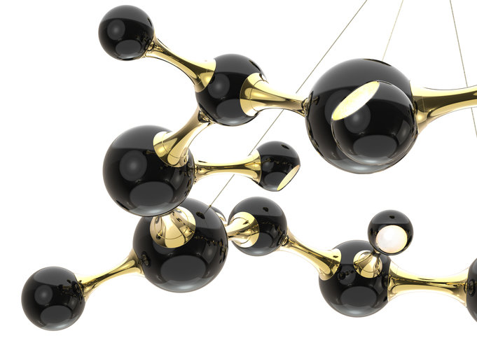 Atomic Round Chandelier by Delightfull 