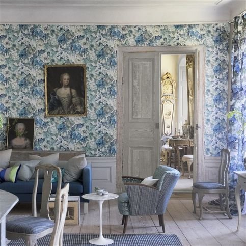 Ashbee Cobalt Fabric by Designers Guild 