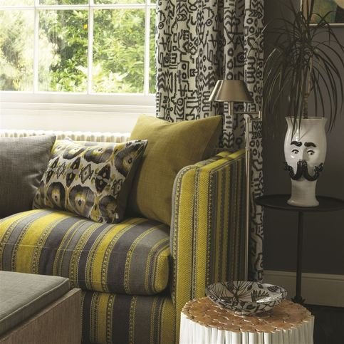 Balsas Citron Fabric by William Yeoward 