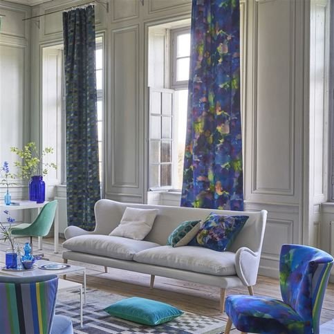 Baluchar Cobalt Fabric by Designers Guild 