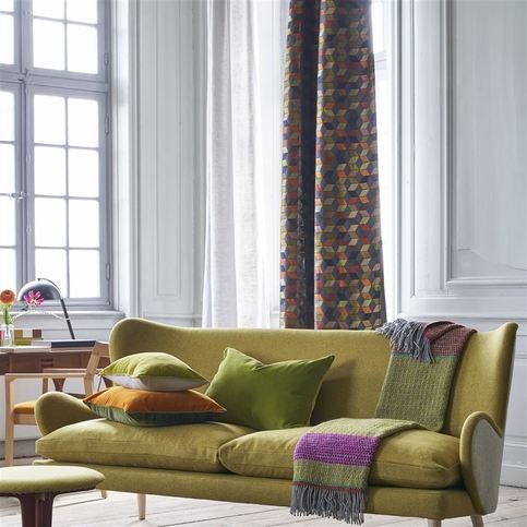 Baluchar Saffron Fabric by Designers Guild 