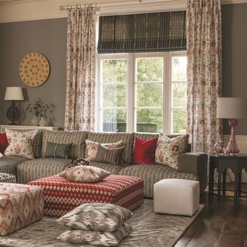 Bandha Slate Fabric by William Yeoward