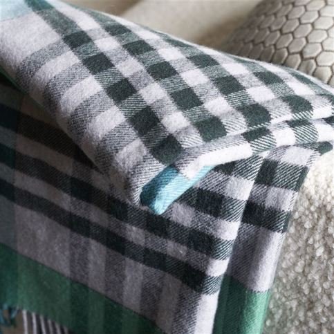 Bankura Emerald Throw by Designers Guild