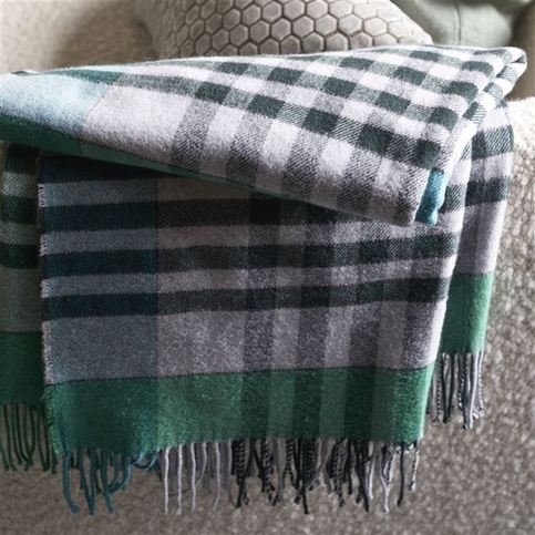 Bankura Emerald Throw by Designers Guild