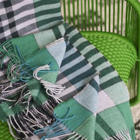Bankura Emerald Throw by Designers Guild