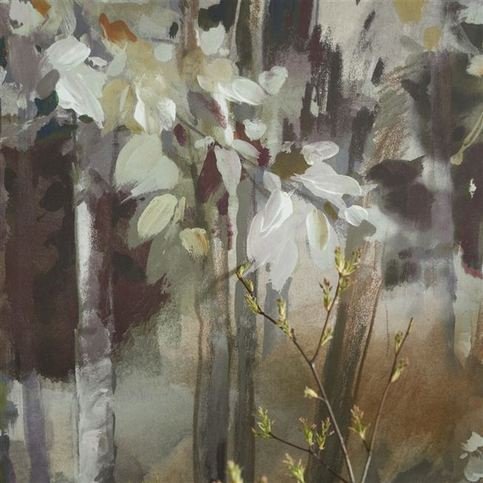 Bois De Bouleau Scene 2 Sepia Wallcovering by Designers Guild