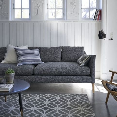 Brecon Charcoal Fabric by Designers Guild 