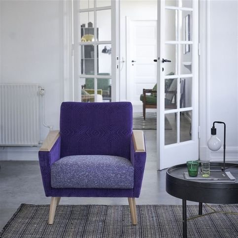 Brecon Violet Fabric by Designers Guild 