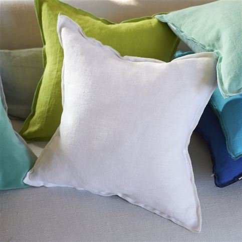 Brera Lino Alabaster & Natural Cushion by Designers Guild