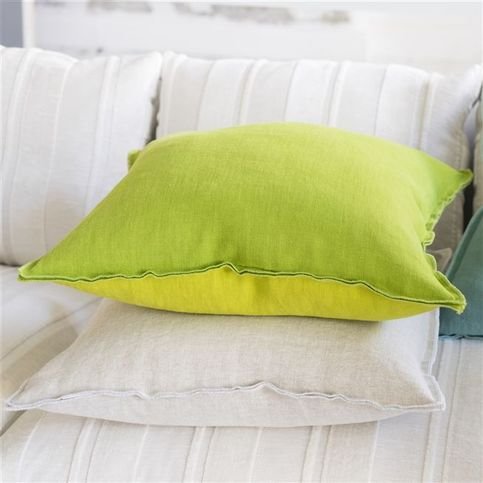 Brera Lino Alabaster & Natural Cushion by Designers Guild