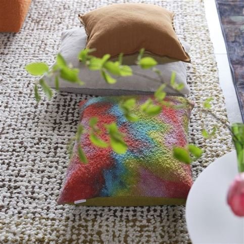 Brera Lino Brick & Turmeric Cushion by Designers Guild