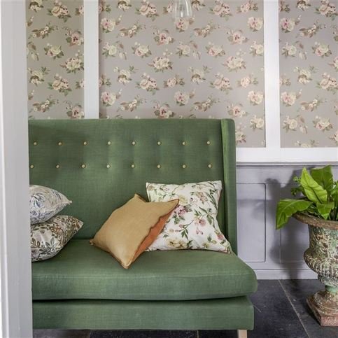 Brera Lino Brick & Turmeric Cushion by Designers Guild