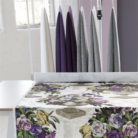 Brera Lino Graphite Fabric by Designers Guild 