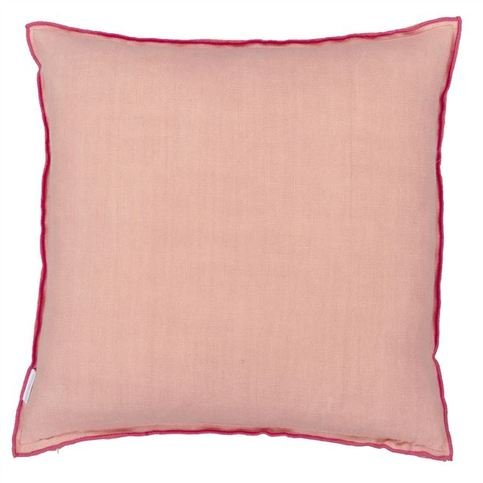 Brera Lino Hibiscus & Peach Cushion by Designers Guild