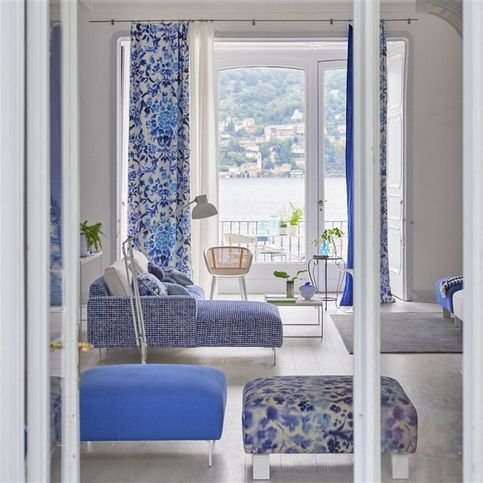 Brera Lino Lagoon Fabric by Designers Guild 