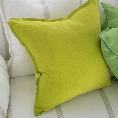 Brera Lino Lime Fabric by Designers Guild 