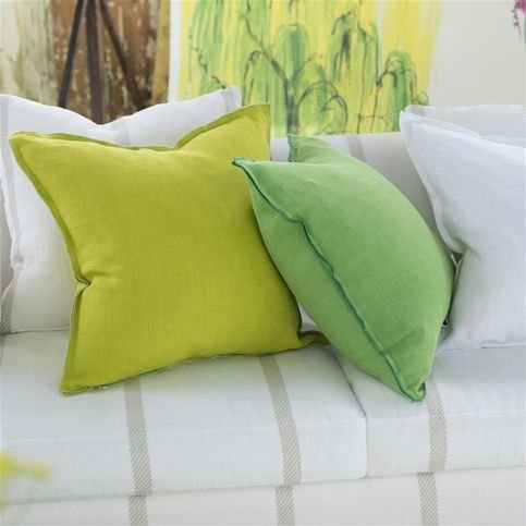 Brera Lino Lime Fabric by Designers Guild 