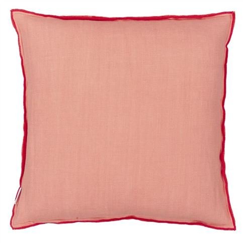 Brera Lino Nasturtium & Papaya Cushion by Designers Guild