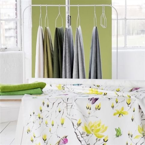 Brera Lino Pistachio Fabric by Designers Guild 